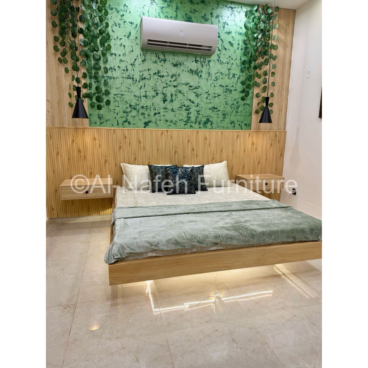Floating Bed & side tables