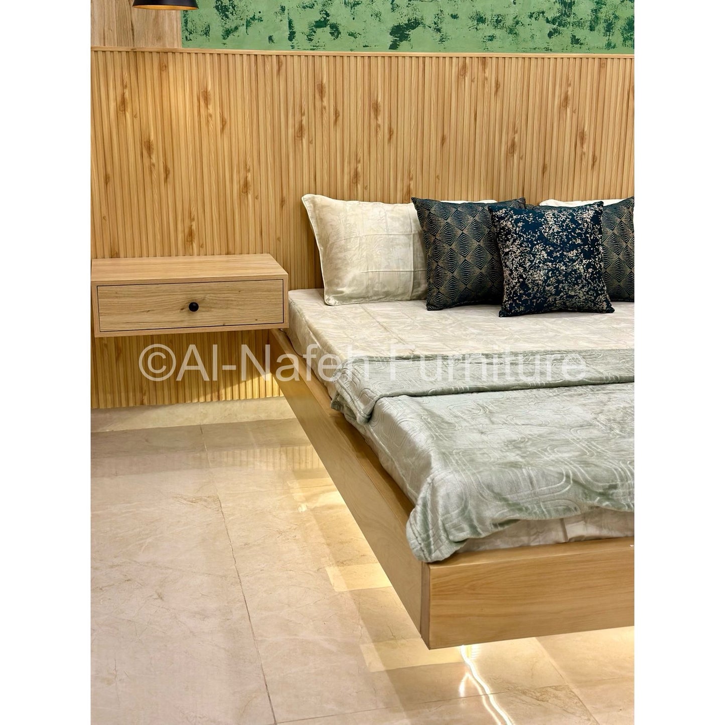 Floating Bed & side tables